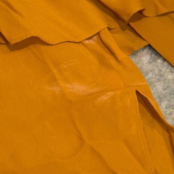 Chic Mustard Yellow Blouse from Zara - Picture 4 of 8